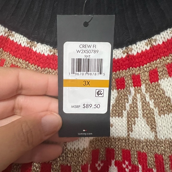 NWT Tommy Hilfiger Plus Size Mock Turtleneck Sweater - Picture 5 of 10